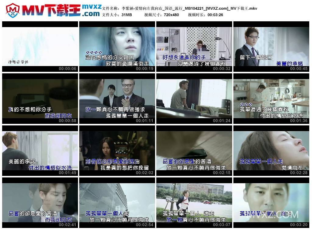 李紫涵-爱情向左我向右_国语_流行_MB104221